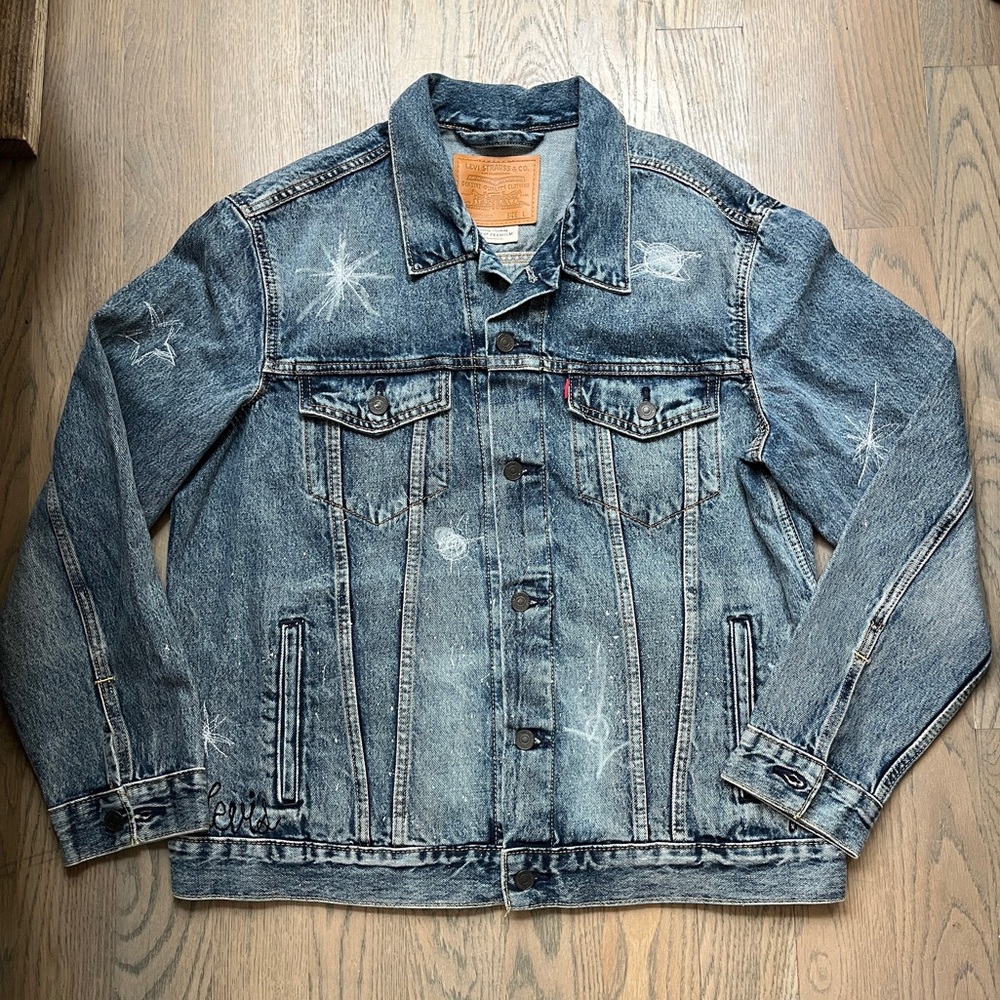 Levi’s custom embroidered denim jacket